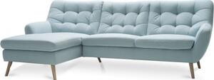 Skandynawska sofa narożna, wiele kolorów - tkanina AquaClean - Scandi