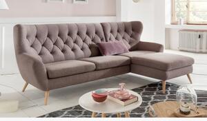 Sofa narożna - Tkanina AquaClean, wiele kolorów - Skandynawski design VOSS