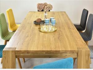 Stół do jadalni dla 10 osób wykonany z litego drewna dębowego, Zlatko 240 x 100 cm