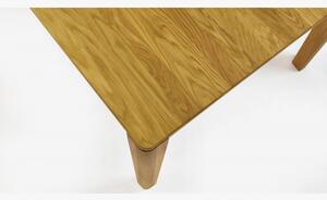 Stół do jadalni wykonany z litego drewna dębowego, Houston 140-190 x 90 cm