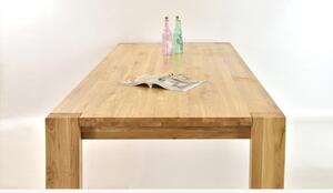 Stół do jadalni dla 10 osób z litego drewna dębowego + krzesła , Zlatko 240 x 100 cm