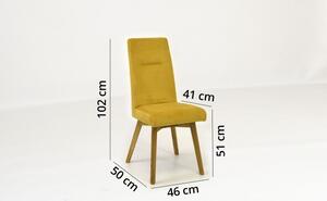 Krzesła żółte i szare ze stołem Martina