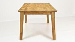 Stół do jadalni z litego drewna dębowego MIREK i krzesła Arosa
