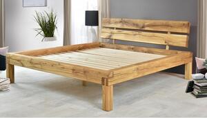 Łóżko z litego drewna dębowego Ernad 180 x 200 cm