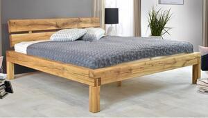 Łóżko z litego drewna dębowego Ernad 180 x 200 cm