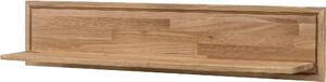 Półka ścienna 126cm szerokości z drewna dzikiego dębu