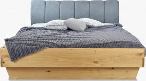 Łóżko dwuosobowe ze schowkiem i tapicerowanym wezgłowiem, 180 x 200 cm