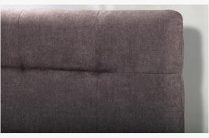 Łóżko tapicerowane na nogach ze schowkiem 160, brąz Mercur