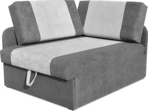 Sofa narożna z funkcją spania 90x200 Maxi Grafit/Szary