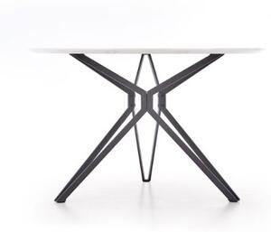 Stół PIXEL 120x120 biały/czarny