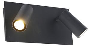 Zewnetrzna Nowoczesny Kinkiet / Lampa scienna zewnętrzny szary IP54 z diodami LED 2-punktowymi - Simon Oswietlenie zewnetrzne