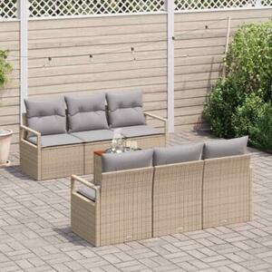 Zestaw Mebli Ogrodowych Komplet Ogrodowy 7-Częściowy Rattan Na Taras Balkon Ogród