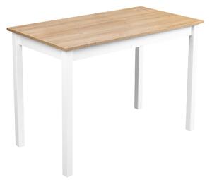 Drewniany Stół do Kuchni MAX2L 110x60 Biały/Dąb Grandson