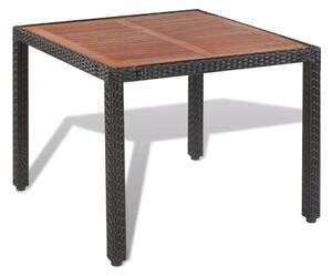 Kwadratowy stół z krzesłami na taras, do ogrodu - zestaw