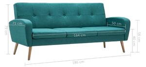 Sofa trzyosobowa do salonu, kanapa na nóżkach