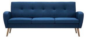 Skandynawska sofa niebieska, kanapa do salonu