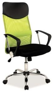Fotel biurowy Q-025 zielony/czarny