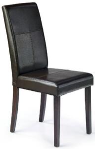 Krzesło tapicerowane Corel - brązowe