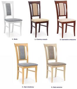 Krzesło drewniane Rumer - ciemny orzech