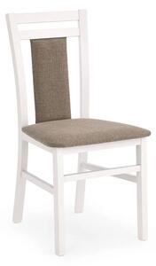 Drewniane krzesło tapicerowane Thomas - Białe