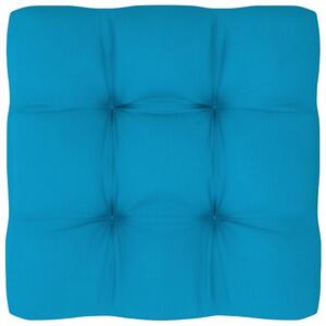 Poduszka na sofę z palet, niebieska, 50x50x10 cm