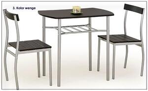 Stół z krzesłami Twiner - wenge