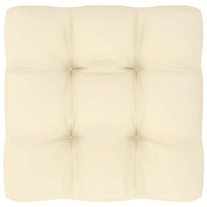 Poduszka na sofę z palet, kremowa, 70x70x10 cm