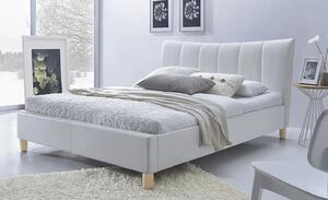 Łóżko tapicerowane Sandis - białe
