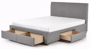 Tapicerowane łóżko Moris 2X 160x200 - popielate