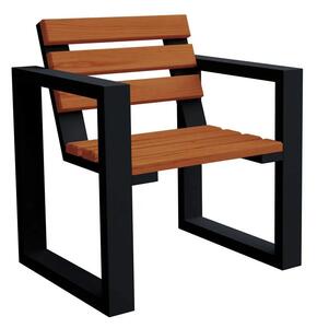 Fotel tarasowy nowoczesny Norin Black - 8 kolorów