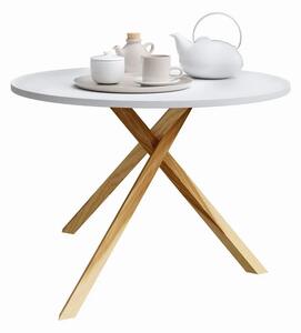 Skandynawski stolik kawowy Inelo L6 - biały blat
