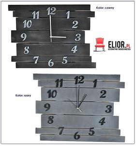Duży zegar drewniany Liptos 6R - 11 kolorów