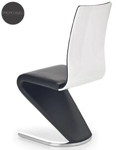 Krzesło metalowe w stylu nowoczesnym Altel - czarne