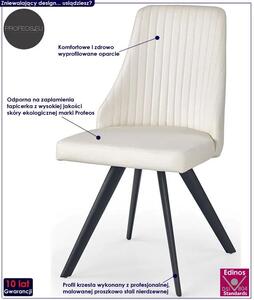 Krzesło w minimalistycznym stylu Vimes - białe