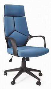 Fotel biurowy VOYAGER niebieski/czarny HALMAR