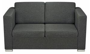 Komplet sof w kolorze szarym, meble wypoczynkowe do salonu