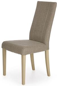 Tapicerowane krzesło drewniane Iston - beżowe