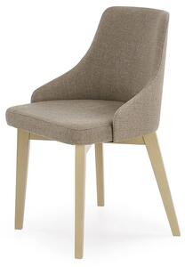 Tapicerowane krzesło drewniane Altex - beżowe