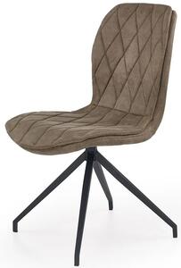 Stylowe tapicerowane krzesło Gimer - beżowe