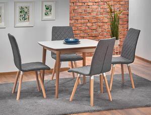 Klasyczny biały stół rozkładany 90÷190 x 80 cm scandi | Umeblowana.com