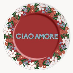 Talerz z porcelany Ciao Amore