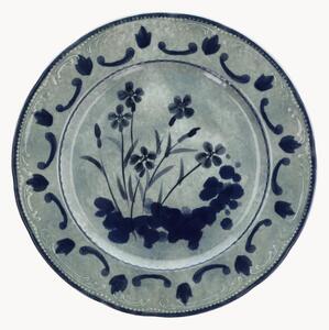 Komplet talerzy dużych z porcelany Vienna Gray Flowers, 6 elem