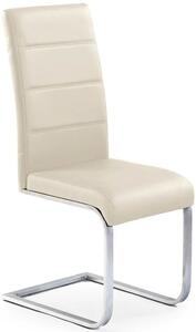 Tapicerowane krzesło nowoczesne Nivor - kremowe