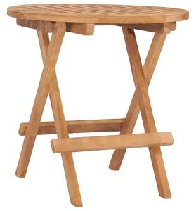 Składany stolik ogrodowy, 50x50x50 cm, lite drewno tekowe