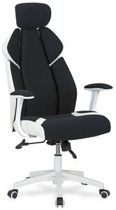 Czarny biurowy fotel obrotowy z regulowanym zagłówkiem - Zenter