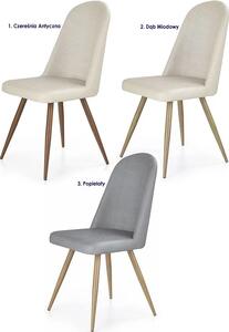 Skandynawskie krzesło tapicerowane Dalal - popielate