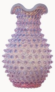 Wazon ze szkła dmuchanego Hobnail, W 21 cm