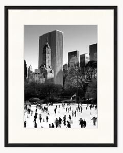 Oprawione zdjęcie Ice Skating in NY