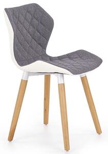 Stylowe krzesło tapicerowane Kilmer - popielate