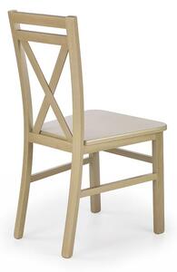 Proste krzesło drewniane do kuchni dąb sonoma